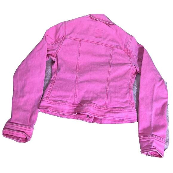JACKET Old Navy Girls Pink Jean Jacket Size Large - Picture 8 of 15